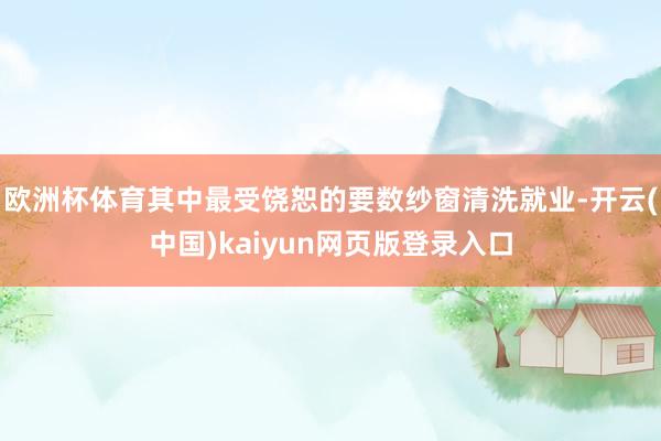 欧洲杯体育其中最受饶恕的要数纱窗清洗就业-开云(中国)kaiyun网页版登录入口
