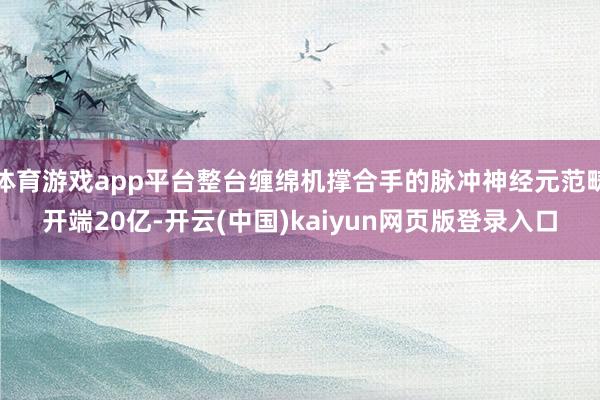 体育游戏app平台整台缠绵机撑合手的脉冲神经元范畴开端20亿-开云(中国)kaiyun网页版登录入口